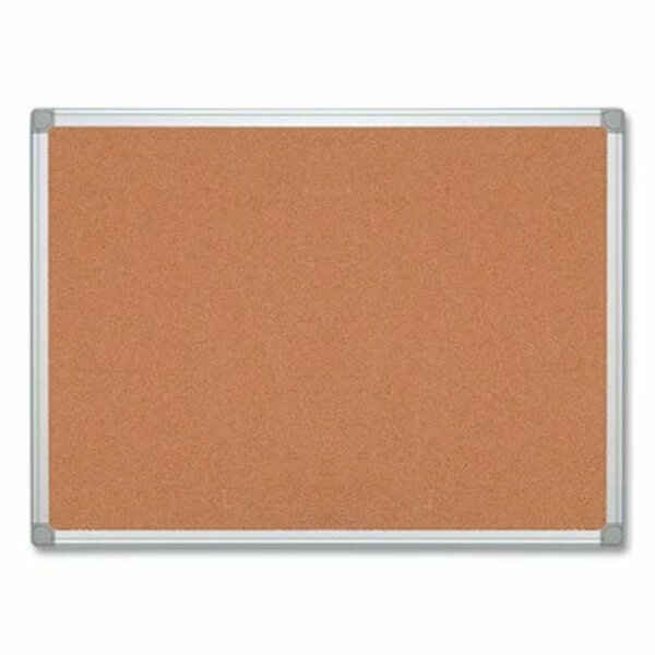 Bi-Silque Cork Board, w/ Mount Hardware, 6'x4', Aluminum Frame; BOARD, CORK, EARTHIT, 4X6 CA271790